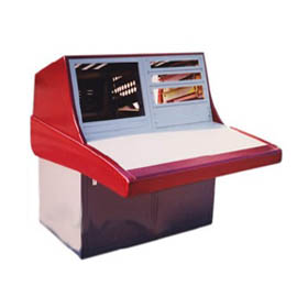 straight console with cabinet